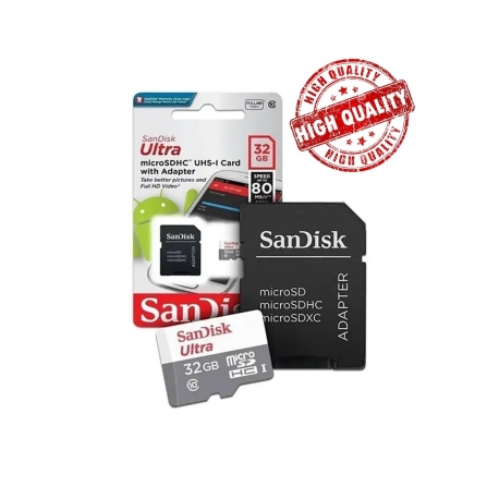 Tarjeta De Memoria Sandisk Sdsqunb-032g-gn3ma Ultra Con Adaptador Sd 32gb