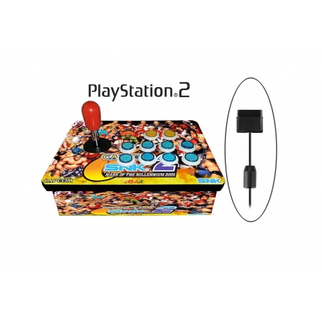 Joystick Arcade 10 botones PlayStation 2 Modelo Marvel Vs Capcom 2